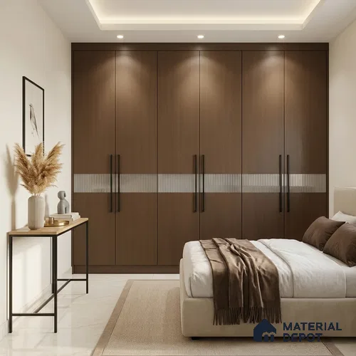 Wooden Look LM 01451 Nordic Walnut 8 ft x 4 ft Super Matte Finish Decorative Laminate - 1 mm  | Suitable for TV Unit, Wardrobe, Kitchen Cabinets
