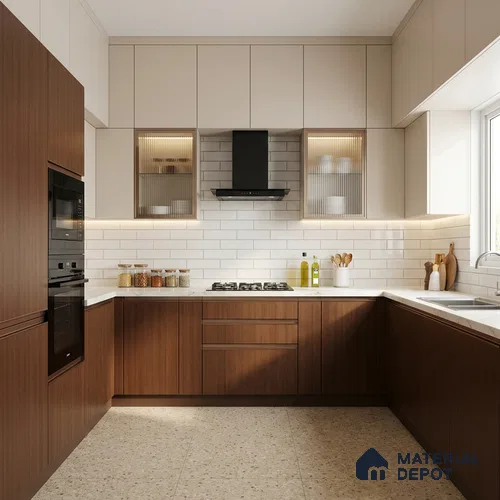 Wooden Look LM 01453 Rich Cocoa 8 ft x 4 ft Super Matte Finish Decorative Laminate - 1 mm | Suitable for TV Unit, Wardrobe, Kitchen Cabinets