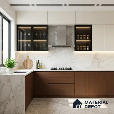 Wooden Look LM 01453 Rich Cocoa 8 ft x 4 ft Super Matte Finish Decorative Laminate - 1 mm  | Suitable for TV Unit, Wardrobe, Kitchen Cabinets
