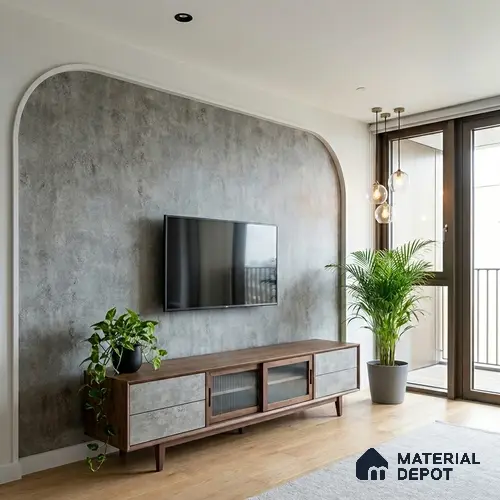 Stone Look LM 01456 Slat Serene 8 ft x 4 ft Super Matte Finish Decorative Laminate - 1 mm  | Suitable for TV Unit, Wardrobe, Kitchen Cabinets