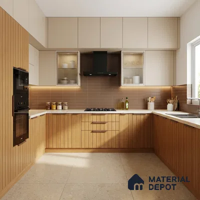 Wooden Look LM 01478 Cedar Ease 8 ft x 4 ft Texture Finish Decorative Laminate - 1 mm  | Suitable for TV Unit, Wardrobe, Kitchen Cabinets
