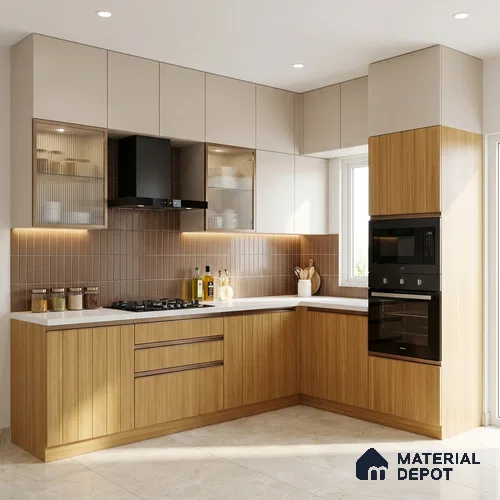 Wooden Look LM 01479 Zen Ease 8 ft x 4 ft Texture Finish Decorative Laminate - 1 mm | Suitable for TV Unit, Wardrobe, Kitchen Cabinets