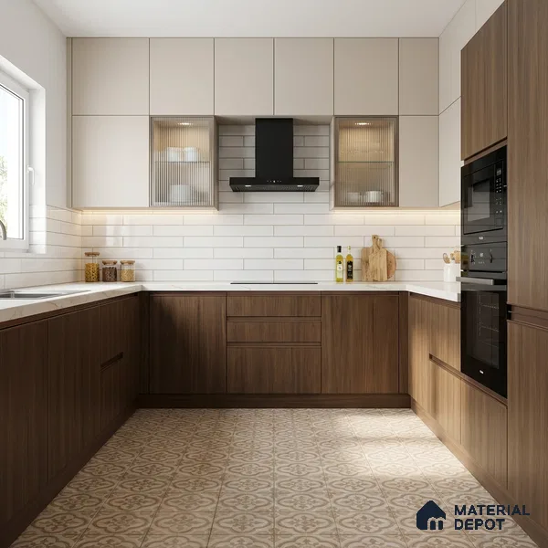 Wooden Look LM 01485 Espresso Charm 8 ft x 4 ft Suede Finish Decorative Laminate - 1 mm | Suitable for TV Unit, Wardrobe, Kitchen Cabinets