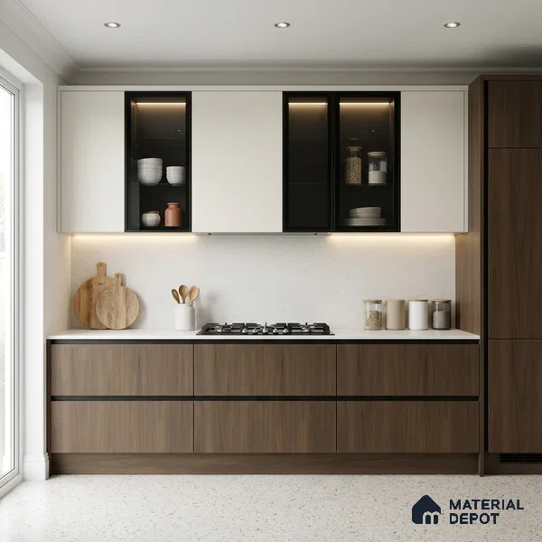 Wooden Look LM 01485 Espresso Charm 8 ft x 4 ft Suede Finish Decorative Laminate - 1 mm | Suitable for TV Unit, Wardrobe, Kitchen Cabinets