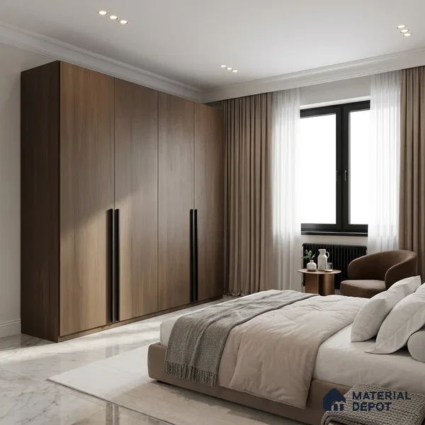 Wooden Look LM 01485 Espresso Charm 8 ft x 4 ft Suede Finish Decorative Laminate - 1 mm | Suitable for TV Unit, Wardrobe, Kitchen Cabinets
