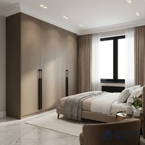 Wooden Look LM 01486 Midnight Mingle 8 ft x 4 ft Suede Finish Decorative Laminate - 1 mm | Suitable for TV Unit, Wardrobe, Kitchen Cabinets