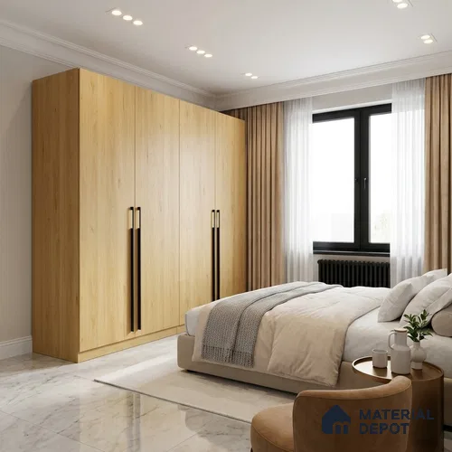 Wooden Look LM 01489 Earthy Elite 8 ft x 4 ft Suede Finish Decorative Laminate - 1 mm  | Suitable for TV Unit, Wardrobe, Kitchen Cabinets