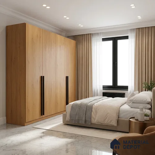 Wooden Look LM 01498 Urban Blend 8 ft x 4 ft Suede Finish Decorative Laminate - 1 mm  | Suitable for TV Unit, Wardrobe, Kitchen Cabinets