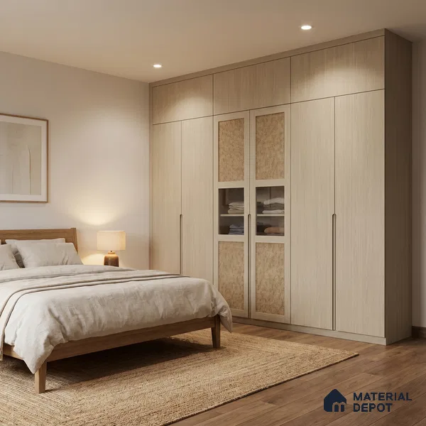 Wooden Look LM 01615 Soft Mahogany 8 ft x 4 ft Texture Finish Decorative Laminate - 1 mm | Suitable for TV Unit, Wardrobe, Kitchen Cabinets