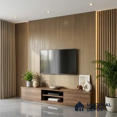 Wooden Look LM 01616 Dark Cedar 8 ft x 4 ft Texture Finish Decorative Laminate - 1 mm | Suitable for TV Unit, Wardrobe, Kitchen Cabinets