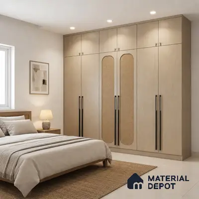 Wooden Look LM 01616 Dark Cedar 8 ft x 4 ft Texture Finish Decorative Laminate - 1 mm | Suitable for TV Unit, Wardrobe, Kitchen Cabinets