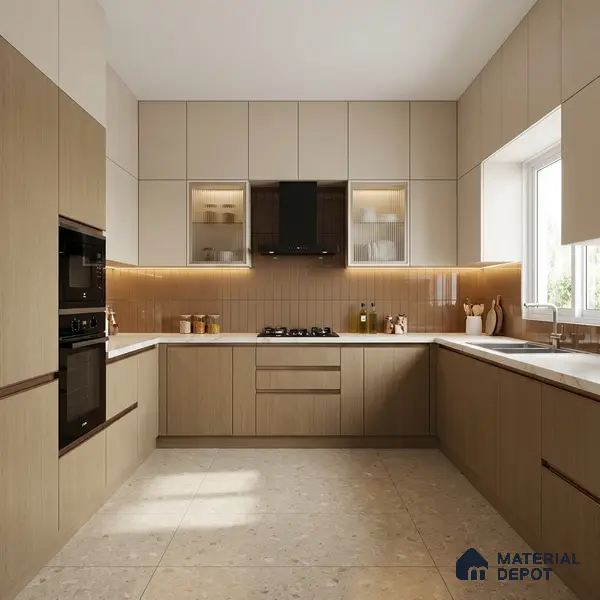 Wooden Look LM 01616 Dark Cedar 8 ft x 4 ft Texture Finish Decorative Laminate - 1 mm | Suitable for TV Unit, Wardrobe, Kitchen Cabinets