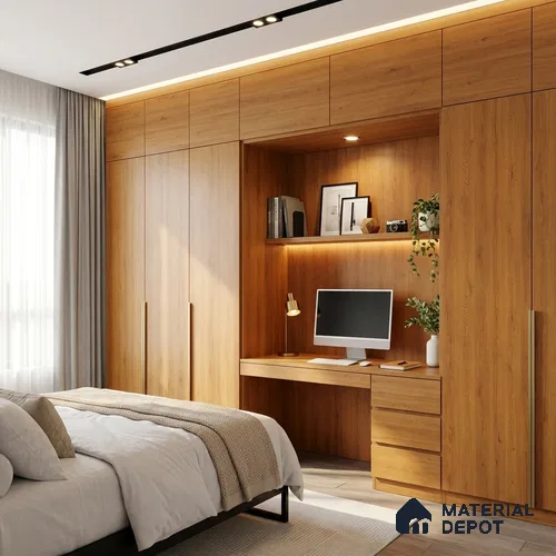 Wooden Look LM 01622 Canadian Cedar 8 ft x 4 ft Texture Finish Decorative Laminate - 1 mm | Suitable for TV Unit, Wardrobe, Kitchen Cabinets