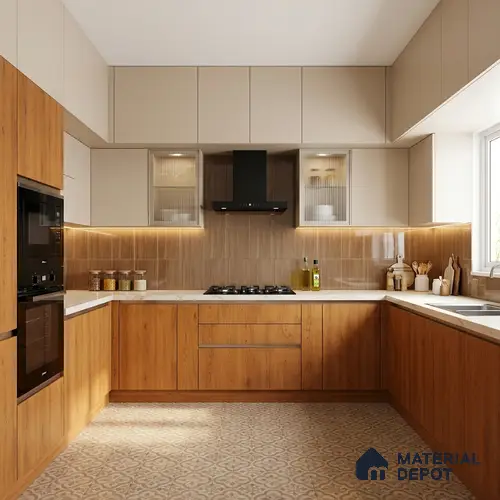 Wooden Look LM 01622 Canadian Cedar 8 ft x 4 ft Texture Finish Decorative Laminate - 1 mm | Suitable for TV Unit, Wardrobe, Kitchen Cabinets