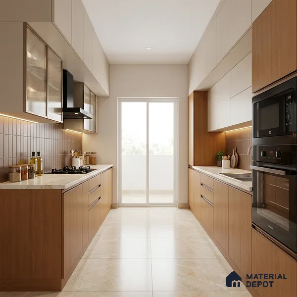 Wooden Look LM 01629 Light Cedar 8 ft x 4 ft Texture Finish Decorative Laminate - 1 mm | Suitable for TV Unit, Wardrobe, Kitchen Cabinets