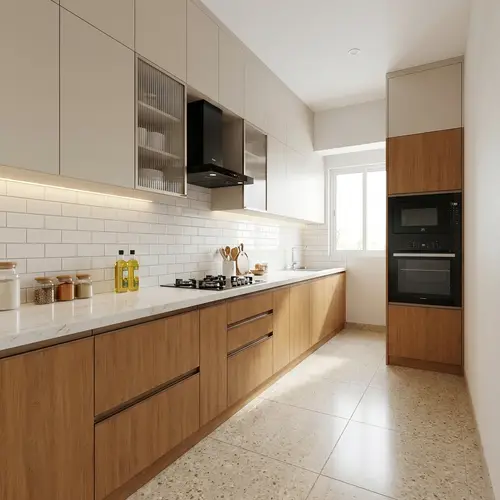 Wooden Look LM 01632 Italian Teak 8 ft x 4 ft Texture Finish Decorative Laminate - 1 mm | Suitable for TV Unit, Wardrobe, Kitchen Cabinets