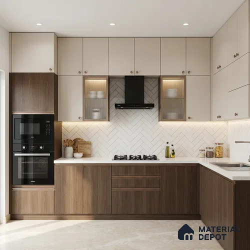 Wooden Look LM 01635 Hard Hemlock 8 ft x 4 ft Texture Finish Decorative Laminate - 1 mm | Suitable for TV Unit, Wardrobe, Kitchen Cabinets