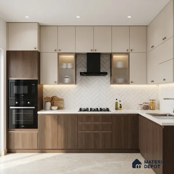 Wooden Look LM 01635 Hard Hemlock 8 ft x 4 ft Texture Finish Decorative Laminate - 1 mm | Suitable for TV Unit, Wardrobe, Kitchen Cabinets