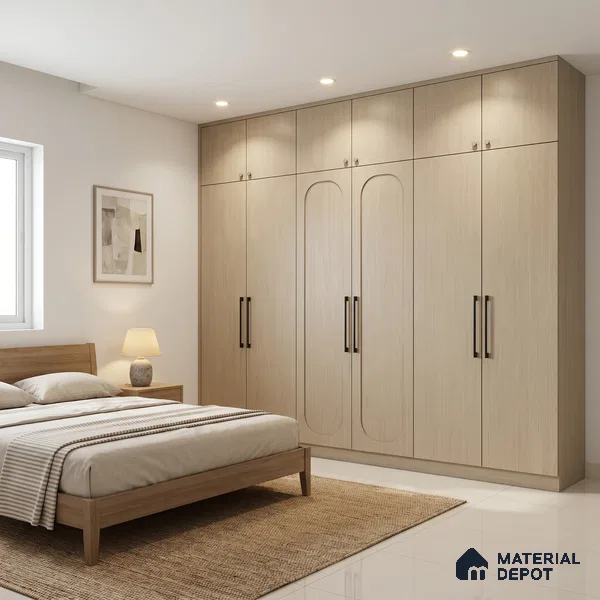 Wooden Look LM 01637 Soft Mahogany 8 ft x 4 ft Texture Finish Decorative Laminate - 1 mm | Suitable for TV Unit, Wardrobe, Kitchen Cabinets