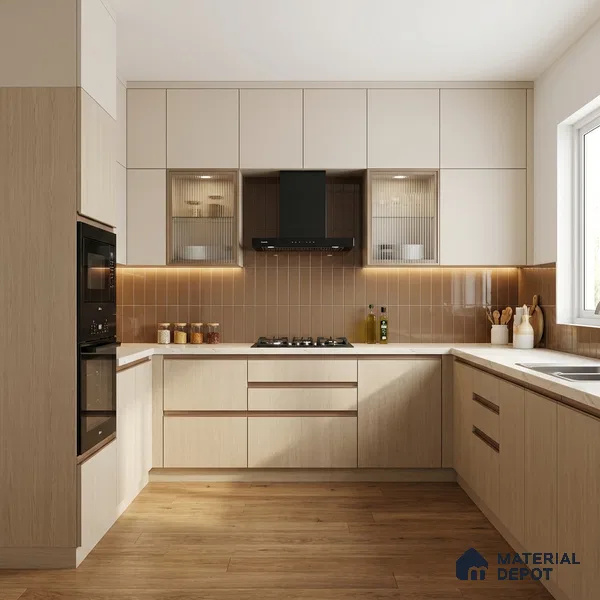 Wooden Look LM 01637 Soft Mahogany 8 ft x 4 ft Texture Finish Decorative Laminate - 1 mm | Suitable for TV Unit, Wardrobe, Kitchen Cabinets