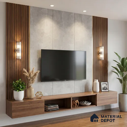 Marble Look LM 01639 Dull Calacatta 8 ft x 4 ft Texture Finish Decorative Laminate - 1 mm | Suitable for TV Unit, Wardrobe, Kitchen Cabinets