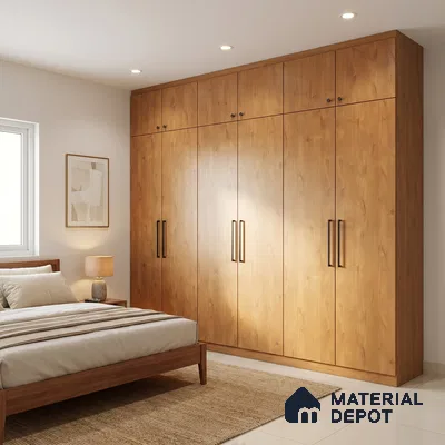 Wooden Look LM 01641 Soft Beech 8 ft x 4 ft Texture Finish Decorative Laminate - 1 mm | Suitable for TV Unit, Wardrobe, Kitchen Cabinets