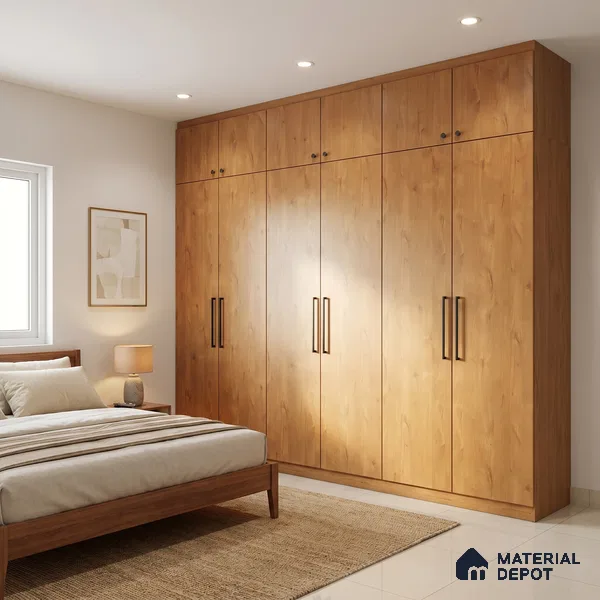 Wooden Look LM 01641 Soft Beech 8 ft x 4 ft Texture Finish Decorative Laminate - 1 mm | Suitable for TV Unit, Wardrobe, Kitchen Cabinets