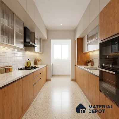 Wooden Look LM 01641 Soft Beech 8 ft x 4 ft Texture Finish Decorative Laminate - 1 mm | Suitable for TV Unit, Wardrobe, Kitchen Cabinets