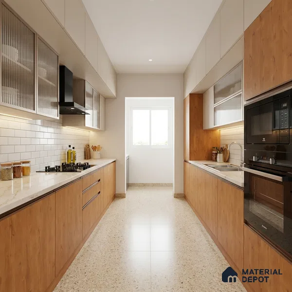 Wooden Look LM 01641 Soft Beech 8 ft x 4 ft Texture Finish Decorative Laminate - 1 mm | Suitable for TV Unit, Wardrobe, Kitchen Cabinets