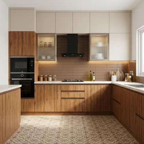 Wooden Look LM 01646 Indian Teak 8 ft x 4 ft Texture Finish Decorative Laminate - 1 mm | Suitable for TV Unit, Wardrobe, Kitchen Cabinets