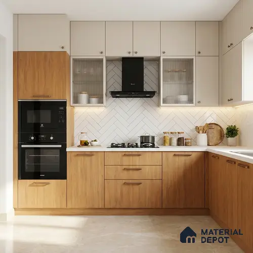 Wooden Look LM 01648 Italian Teak 8 ft x 4 ft Texture Finish Decorative Laminate - 1 mm | Suitable for TV Unit, Wardrobe, Kitchen Cabinets