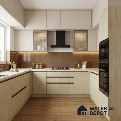 Wooden Look LM 01657 Ivory Pine 8 ft x 4 ft Texture Finish Decorative Laminate - 1 mm | Suitable for TV Unit, Wardrobe, Kitchen Cabinets
