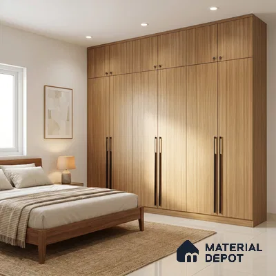 Wooden Look LM 01659 Madagascar Oak 8 ft x 4 ft Texture Finish Decorative Laminate - 1 mm | Suitable for TV Unit, Wardrobe, Kitchen Cabinets