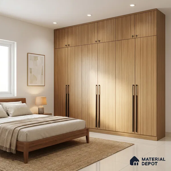 Wooden Look LM 01659 Madagascar Oak 8 ft x 4 ft Texture Finish Decorative Laminate - 1 mm | Suitable for TV Unit, Wardrobe, Kitchen Cabinets