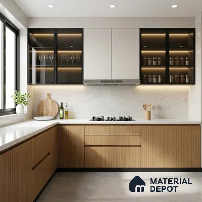 Wooden Look LM 01659 Madagascar Oak 8 ft x 4 ft Texture Finish Decorative Laminate - 1 mm | Suitable for TV Unit, Wardrobe, Kitchen Cabinets