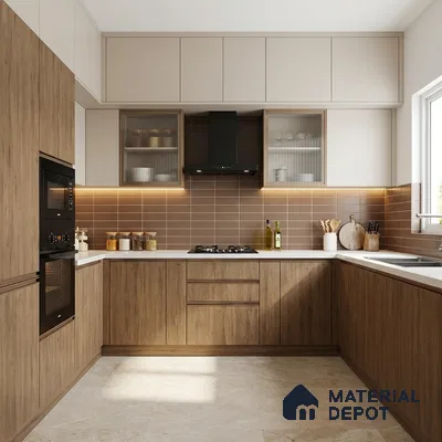 Wooden Look LM 01662 American Spruce 8 ft x 4 ft Texture Finish Decorative Laminate - 1 mm | Suitable for TV Unit, Wardrobe, Kitchen Cabinets