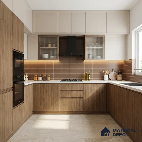 Wooden Look LM 01662 American Spruce 8 ft x 4 ft Texture Finish Decorative Laminate - 1 mm | Suitable for TV Unit, Wardrobe, Kitchen Cabinets