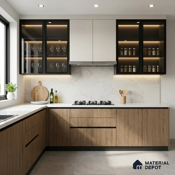 Wooden Look LM 01662 American Spruce 8 ft x 4 ft Texture Finish Decorative Laminate - 1 mm | Suitable for TV Unit, Wardrobe, Kitchen Cabinets