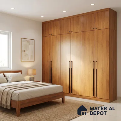 Wooden Look LM 01666 Canadian Cedar 8 ft x 4 ft Texture Finish Decorative Laminate - 1 mm | Suitable for TV Unit, Wardrobe, Kitchen Cabinets