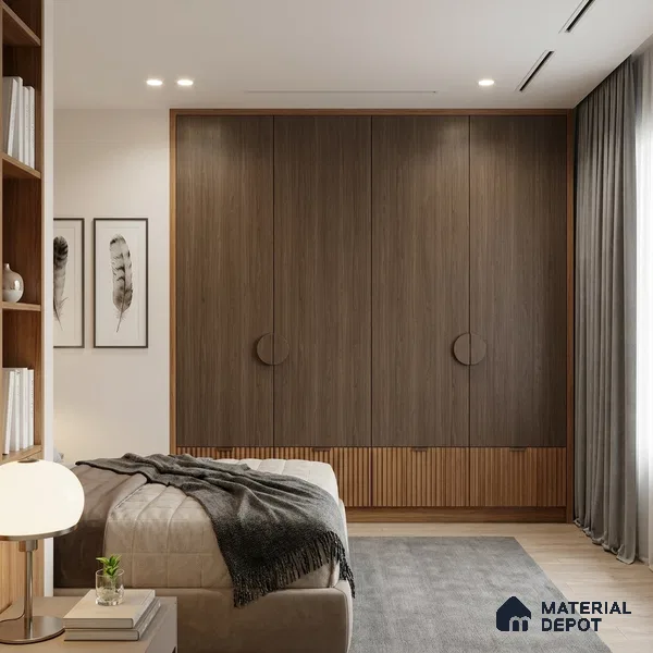 Wooden Look LM 01672 Hard Hemlock 8 ft x 4 ft Texture Finish Decorative Laminate - 1 mm | Suitable for TV Unit, Wardrobe, Kitchen Cabinets