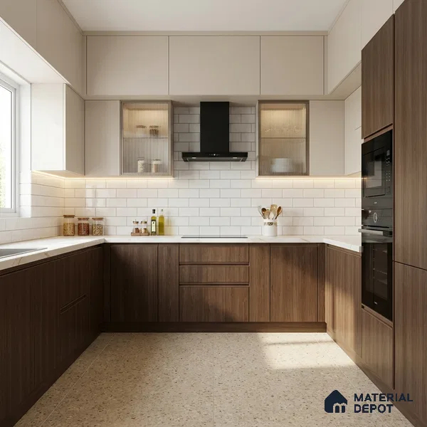 Wooden Look LM 01672 Hard Hemlock 8 ft x 4 ft Texture Finish Decorative Laminate - 1 mm | Suitable for TV Unit, Wardrobe, Kitchen Cabinets