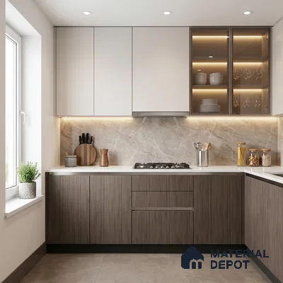 Wooden Look LM 01685 Bronze Oak 8 ft x 4 ft Super Matte Finish Decorative Laminate - 1 mm | Suitable for TV Unit, Wardrobe, Kitchen Cabinets