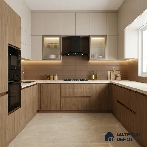Wooden Look LM 01686 American Spruce 8 ft x 4 ft Super Matte Finish Decorative Laminate - 1 mm | Suitable for TV Unit, Wardrobe, Kitchen Cabinets
