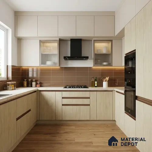 Wooden Look LM 01687 Ivory Pine 8 ft x 4 ft Super Matte Finish Decorative Laminate - 1 mm | Suitable for TV Unit, Wardrobe, Kitchen Cabinets