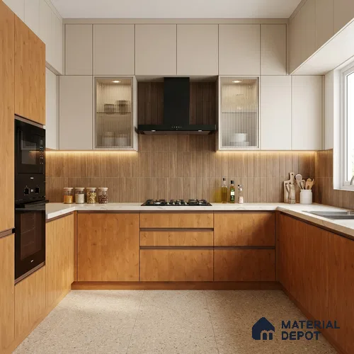 Wooden Look LM 01688 Soft Beech 8 ft x 4 ft Super Matte Finish Decorative Laminate - 1 mm | Suitable for TV Unit, Wardrobe, Kitchen Cabinets