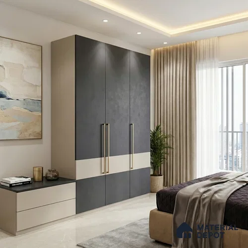 Solid Colors Look LM 01696 Midnight Blue 8 ft x 4 ft Super Matte Finish Decorative Laminate - 1 mm | Suitable for Living Room, Kitchen, Office