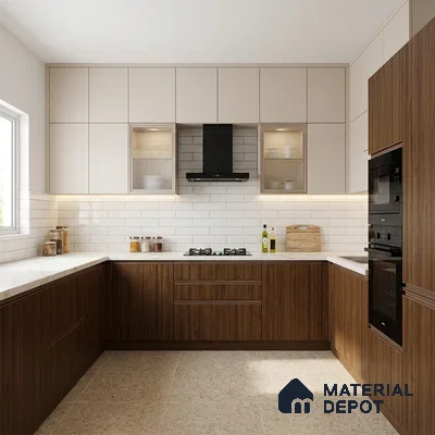 Wooden Look LM 01739 Malaysian Meranti 8 ft x 4 ft Suede Finish Decorative Laminate - 1 mm | Suitable for TV Unit, Wardrobe, Kitchen Cabinets