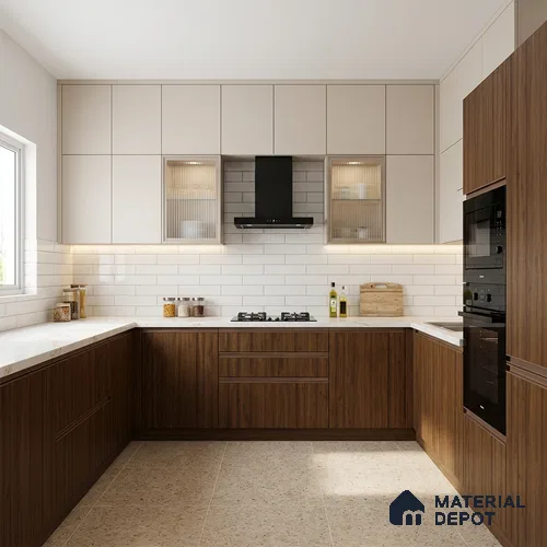Wooden Look LM 01739 Malaysian Meranti 8 ft x 4 ft Suede Finish Decorative Laminate - 1 mm | Suitable for TV Unit, Wardrobe, Kitchen Cabinets