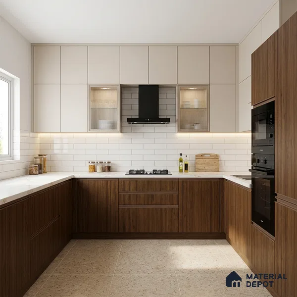 Wooden Look LM 01739 Malaysian Meranti 8 ft x 4 ft Suede Finish Decorative Laminate - 1 mm | Suitable for TV Unit, Wardrobe, Kitchen Cabinets