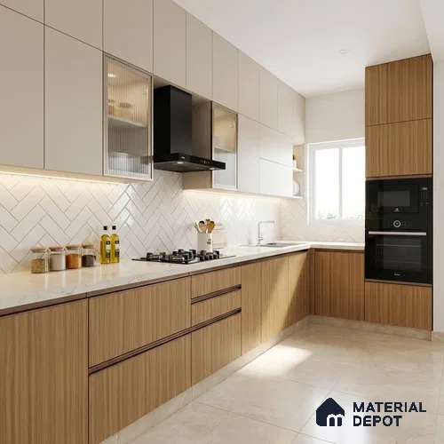 Wooden Look LM 01753 Madagascar Oak 8 ft x 4 ft Suede Finish Decorative Laminate - 1 mm | Suitable for TV Unit, Wardrobe, Kitchen Cabinets